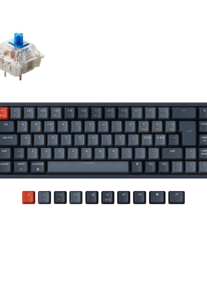 Keychron K6 Wireless Mechanical Keyboard (Nordic ISO Layout) Same Day Delivery