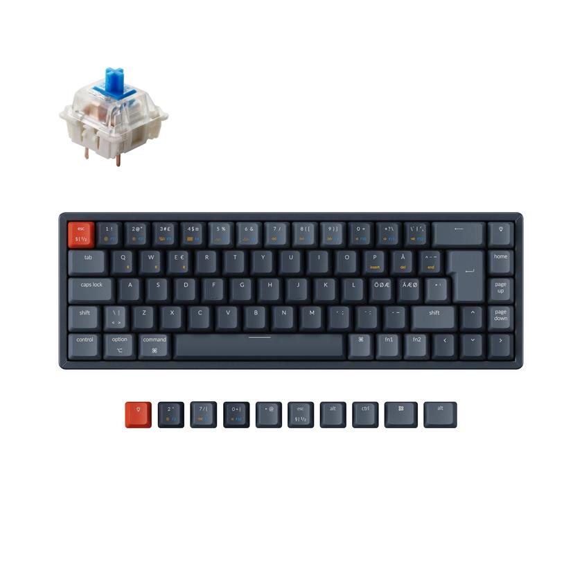 Keychron K6 Wireless Mechanical Keyboard (Nordic ISO Layout) Same Day Delivery