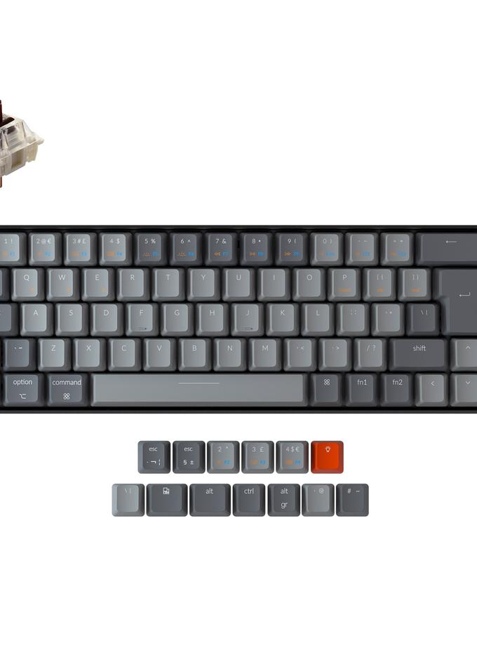 Keychron K6 Wireless Mechanical Keyboard (UK ISO Layout) Free shipping