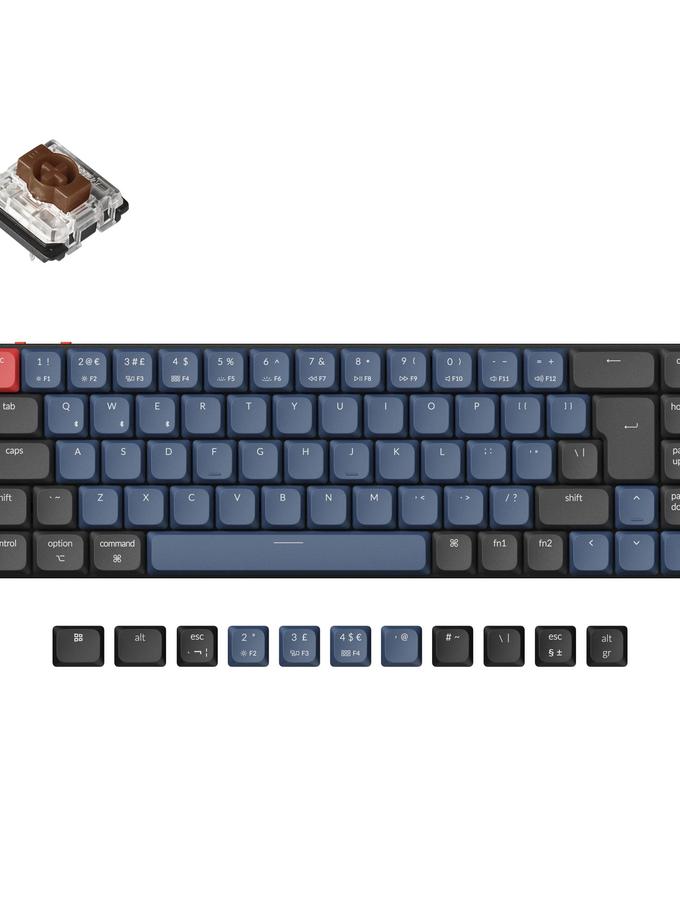 Keychron K7 Pro QMK/VIA Wireless Custom Mechanical Keyboard ISO Layout Collection High Quality