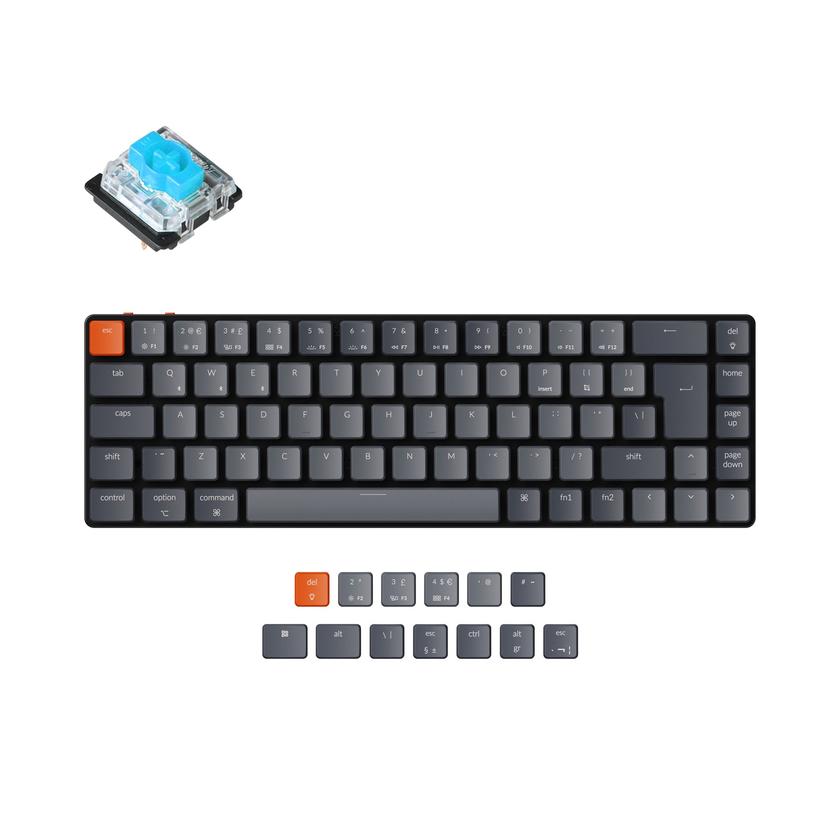 Keychron K7 Ultra-slim Wireless Mechanical Keyboard (UK ISO Layout) For Sale