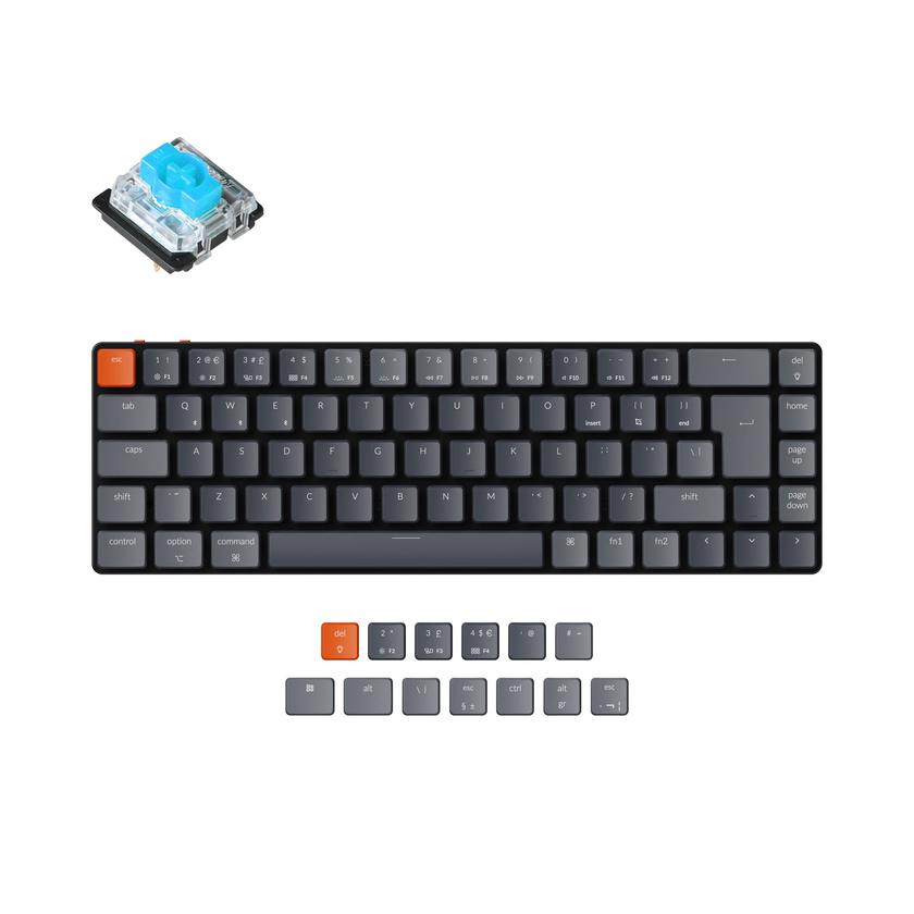 Keychron K7 Ultra-slim Wireless Mechanical Keyboard (UK ISO Layout) For Sale