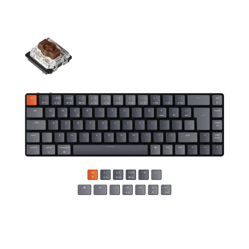 Keychron K7 Ultra-slim Wireless Mechanical Keyboard (UK ISO Layout) For Sale