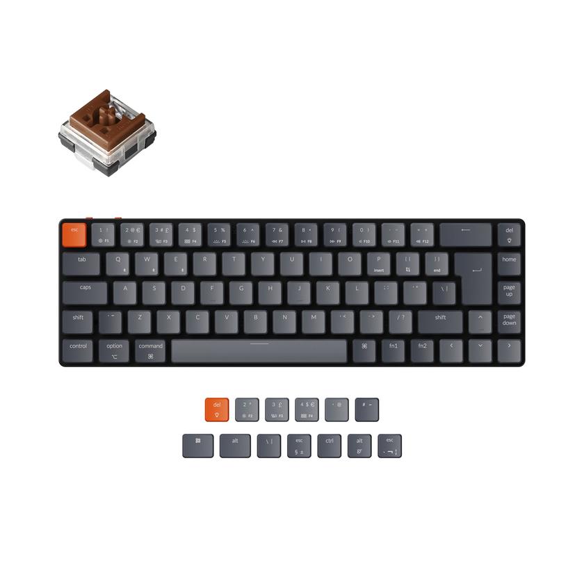 Keychron K7 Ultra-slim Wireless Mechanical Keyboard (UK ISO Layout) For Sale