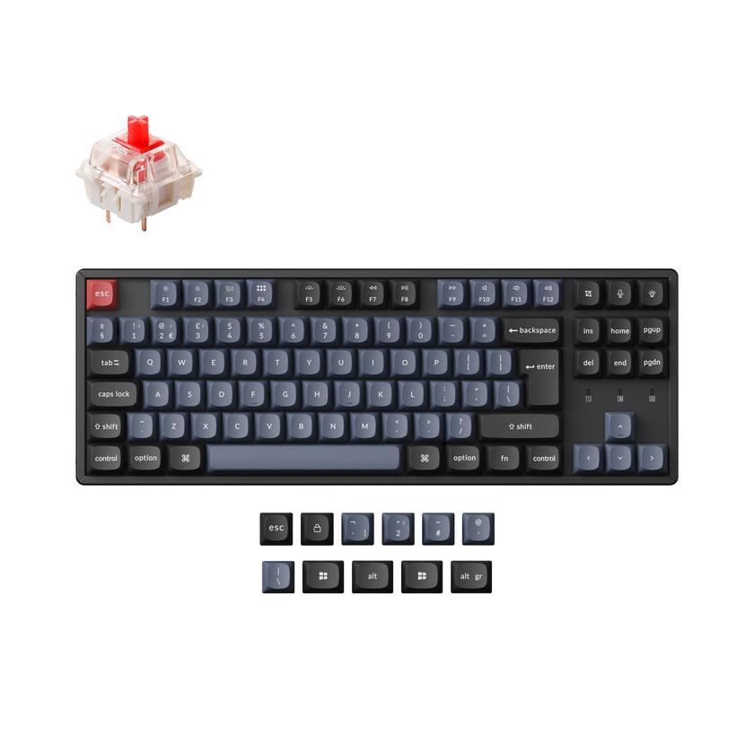 Keychron K8 Pro QMK/VIA Wireless Mechanical Keyboard ISO Layout Collection Same Day Delivery