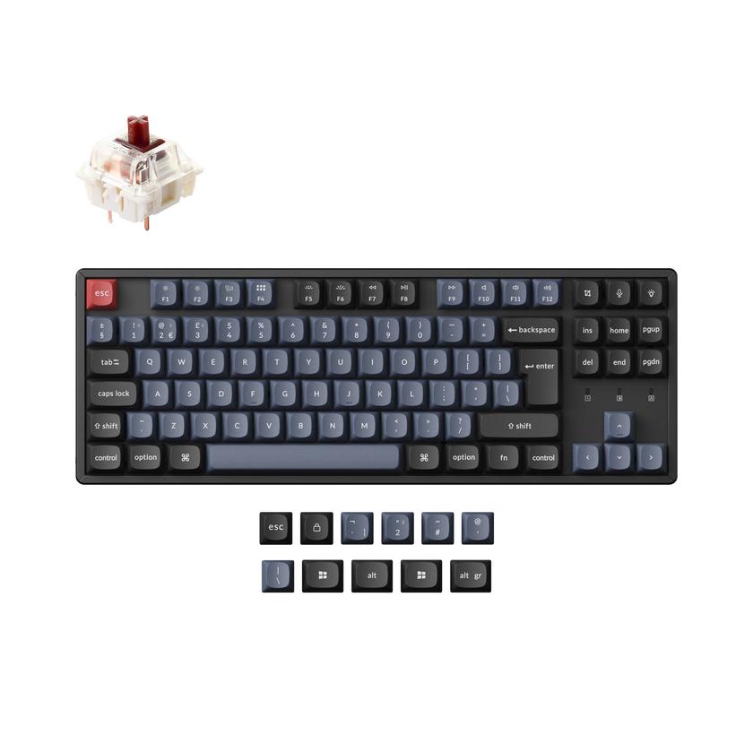 Keychron K8 Pro QMK/VIA Wireless Mechanical Keyboard ISO Layout Collection Same Day Delivery