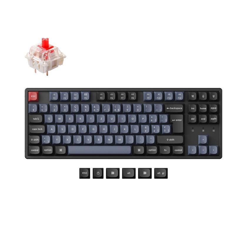 Keychron K8 Pro QMK/VIA Wireless Mechanical Keyboard ISO Layout Collection Same Day Delivery