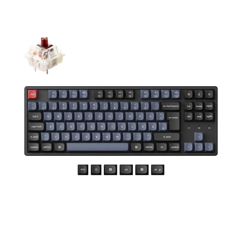 Keychron K8 Pro QMK/VIA Wireless Mechanical Keyboard ISO Layout Collection Same Day Delivery