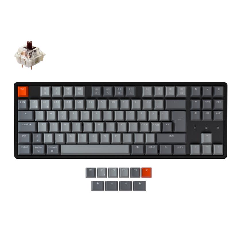 Keychron K8 Wireless Mechanical Keyboard (Nordic ISO Layout) High Quality