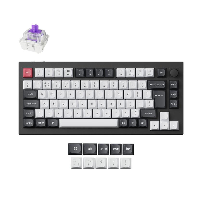 Keychron Q1 HE QMK Wireless Custom Keyboard ISO Layout Collection For Sale