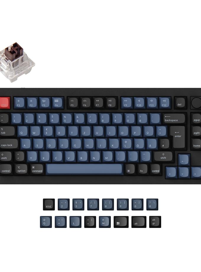 Keychron Q1 QMK Custom Mechanical Keyboard ISO Layout Collection - Version 1 New Arrival