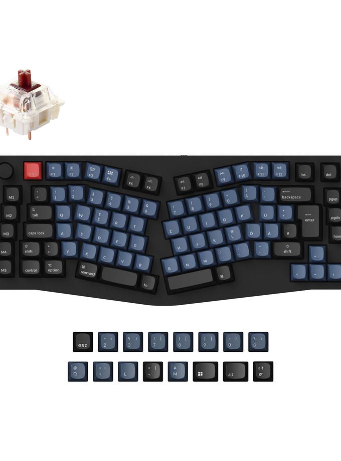 Keychron Q10 (Alice Layout) QMK Custom Mechanical Keyboard ISO Layout Collection Free shipping