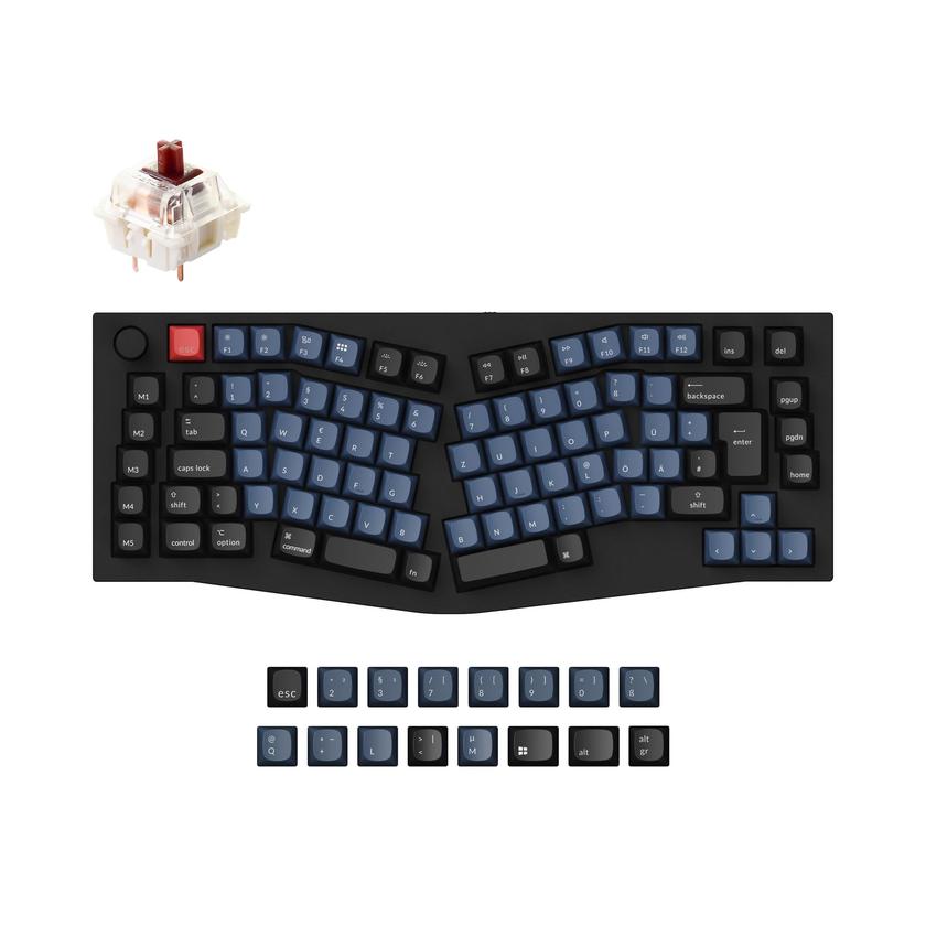 Keychron Q10 (Alice Layout) QMK Custom Mechanical Keyboard ISO Layout Collection Free shipping