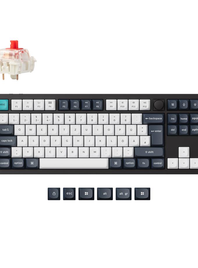 Keychron Q3 Max QMK/VIA Wireless Custom Mechanical Keyboard ISO Layout Collection High Quality