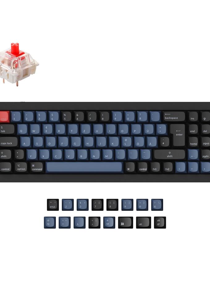 Keychron Q7 QMK Custom Mechanical Keyboard ISO Layout Collection On Sale