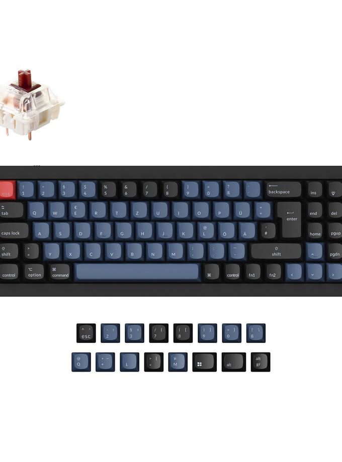 Keychron Q7 QMK Custom Mechanical Keyboard ISO Layout Collection On Sale