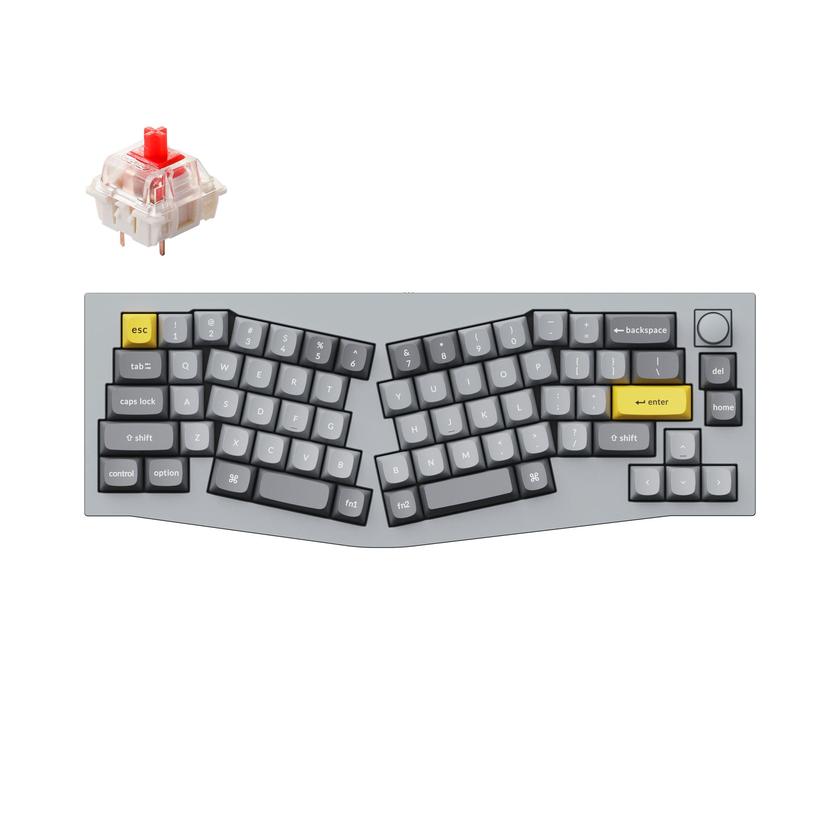 Keychron Q8 (Alice Layout) QMK Custom Mechanical Keyboard Best Seller