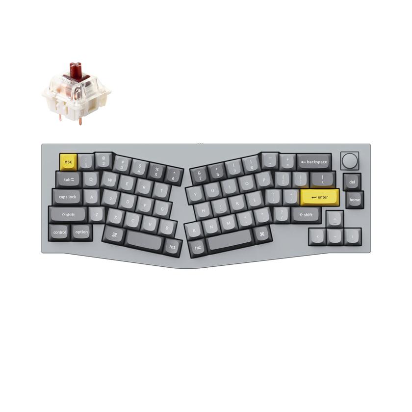 Keychron Q8 (Alice Layout) QMK Custom Mechanical Keyboard Best Seller