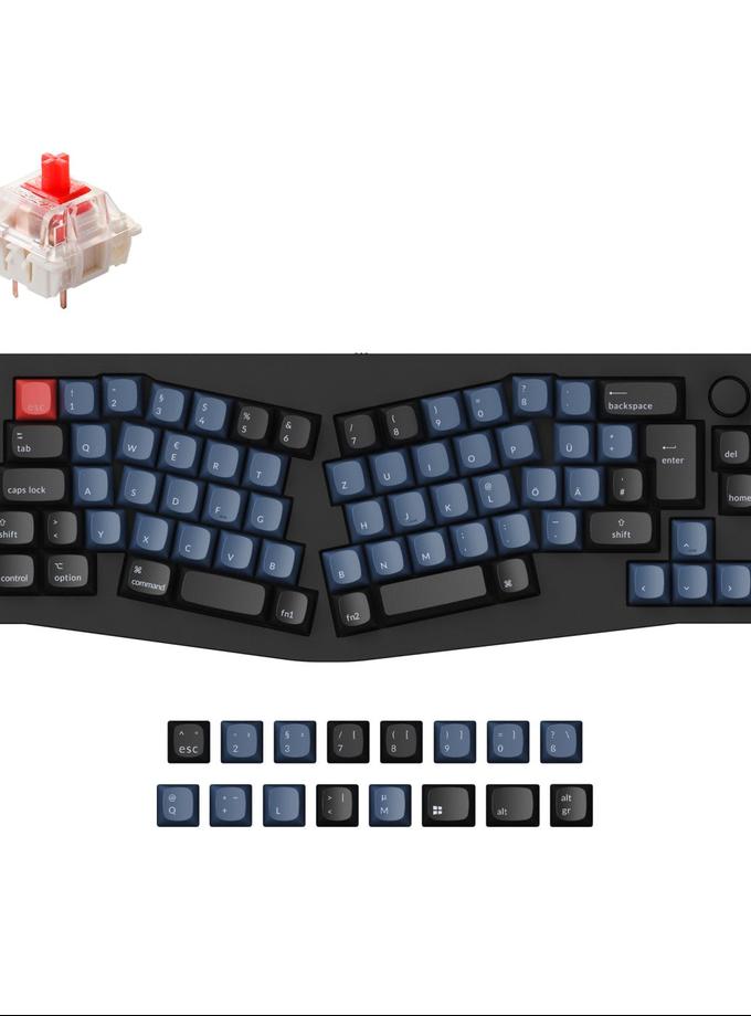 Keychron Q8 (Alice Layout) QMK Custom Mechanical Keyboard ISO Layout Collection On Sale