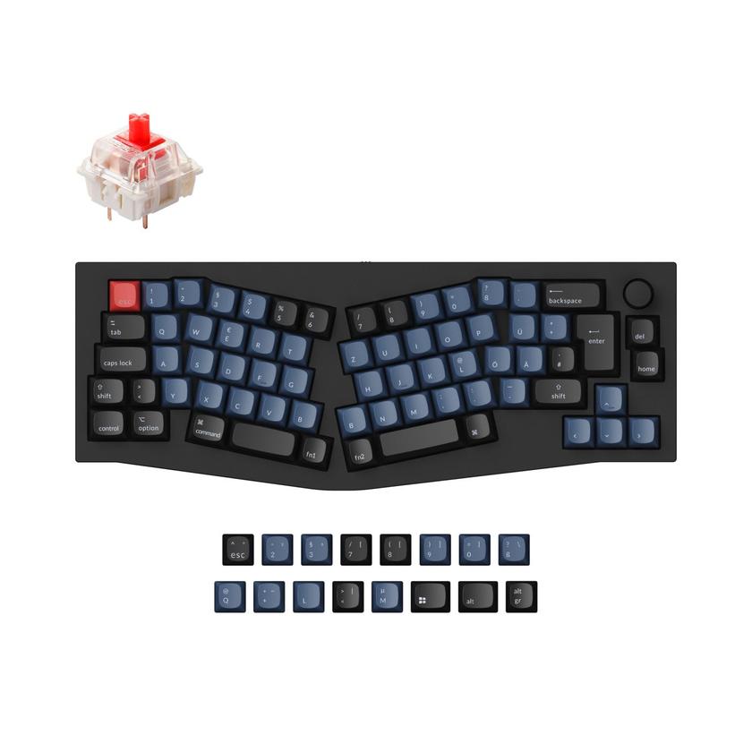 Keychron Q8 (Alice Layout) QMK Custom Mechanical Keyboard ISO Layout Collection On Sale