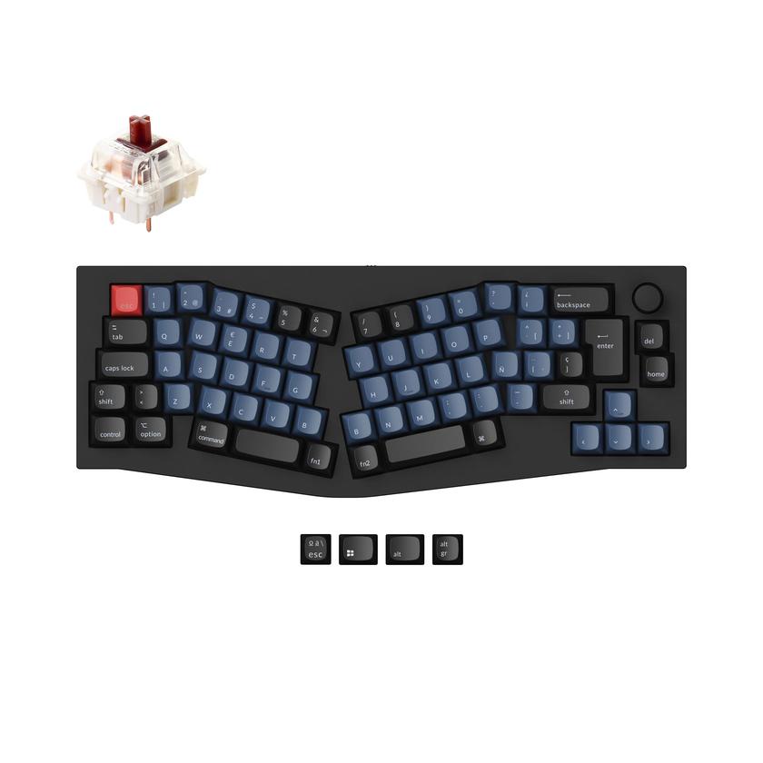 Keychron Q8 (Alice Layout) QMK Custom Mechanical Keyboard ISO Layout Collection On Sale