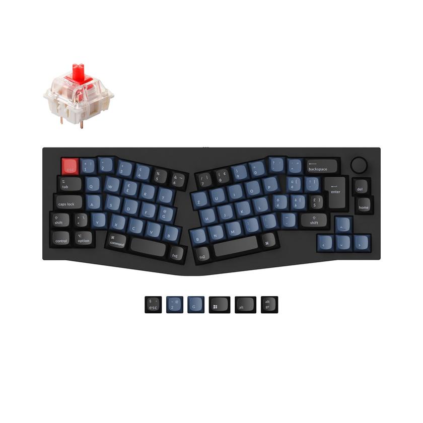 Keychron Q8 (Alice Layout) QMK Custom Mechanical Keyboard ISO Layout Collection On Sale