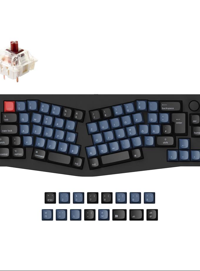 Keychron Q8 (Alice Layout) QMK Custom Mechanical Keyboard ISO Layout Collection On Sale