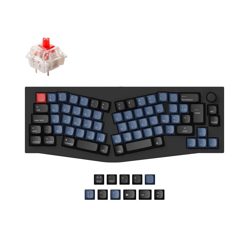 Keychron Q8 (Alice Layout) QMK Custom Mechanical Keyboard ISO Layout Collection On Sale