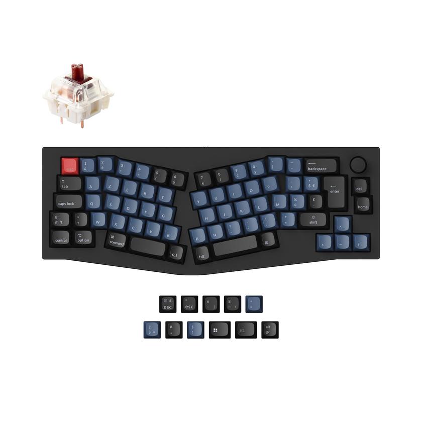 Keychron Q8 (Alice Layout) QMK Custom Mechanical Keyboard ISO Layout Collection On Sale