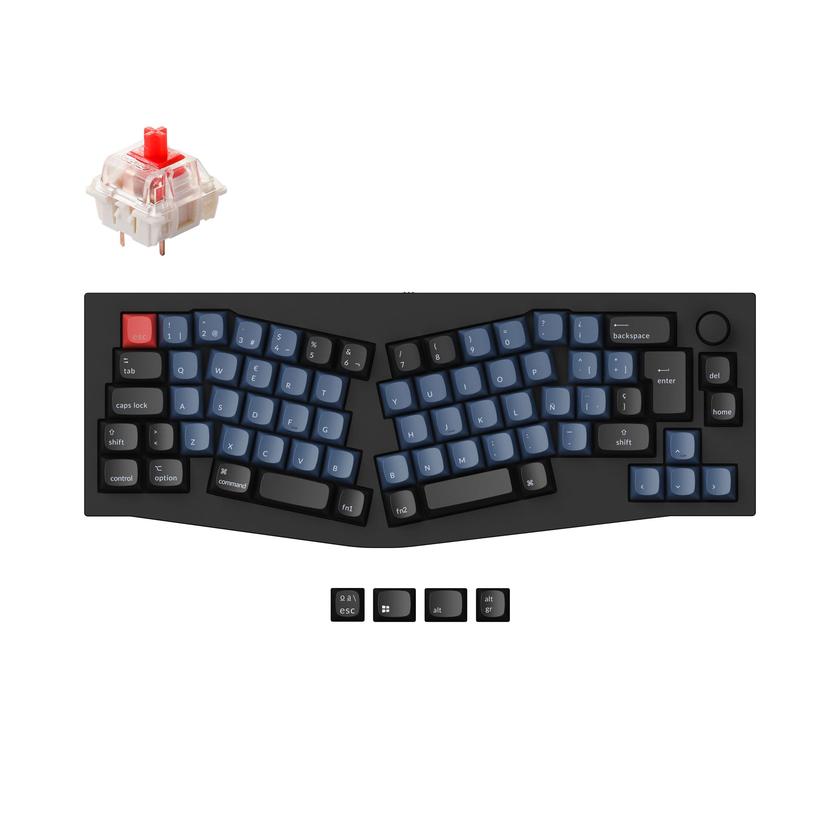 Keychron Q8 (Alice Layout) QMK Custom Mechanical Keyboard ISO Layout Collection On Sale