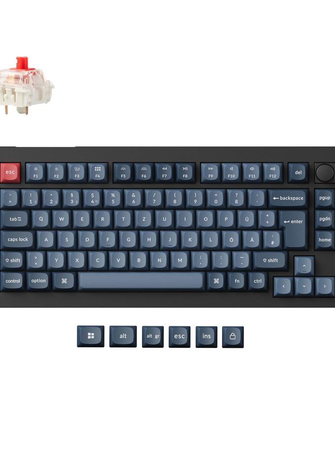 Keychron V1 Max QMK Wireless Custom Mechanical Keyboard ISO Layout Collection Best Buy