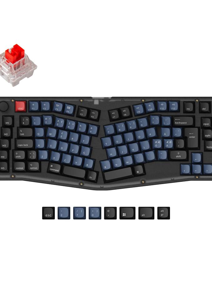 Keychron V10 (Alice Layout) QMK Custom Mechanical Keyboard ISO Layout Collection Same Day Delivery