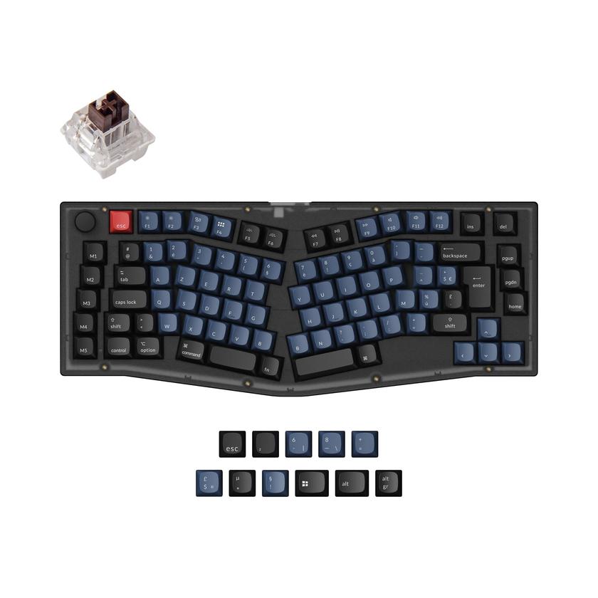 Keychron V10 (Alice Layout) QMK Custom Mechanical Keyboard ISO Layout Collection Same Day Delivery