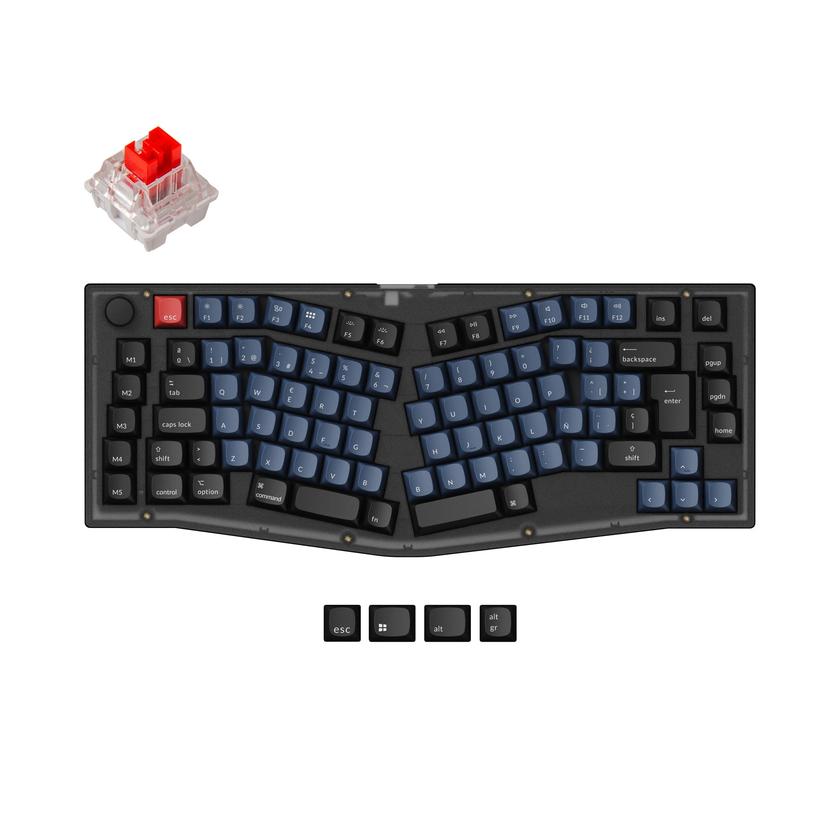 Keychron V10 (Alice Layout) QMK Custom Mechanical Keyboard ISO Layout Collection Same Day Delivery