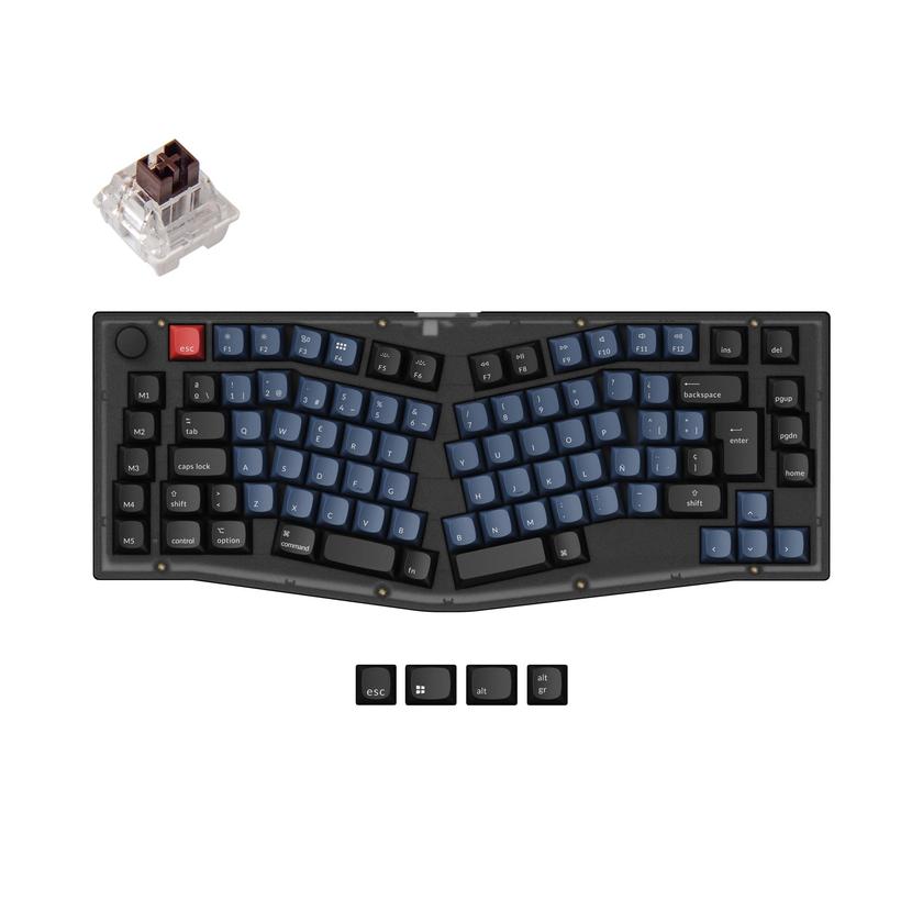 Keychron V10 (Alice Layout) QMK Custom Mechanical Keyboard ISO Layout Collection Same Day Delivery