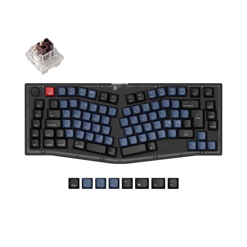 Keychron V10 (Alice Layout) QMK Custom Mechanical Keyboard ISO Layout Collection Same Day Delivery