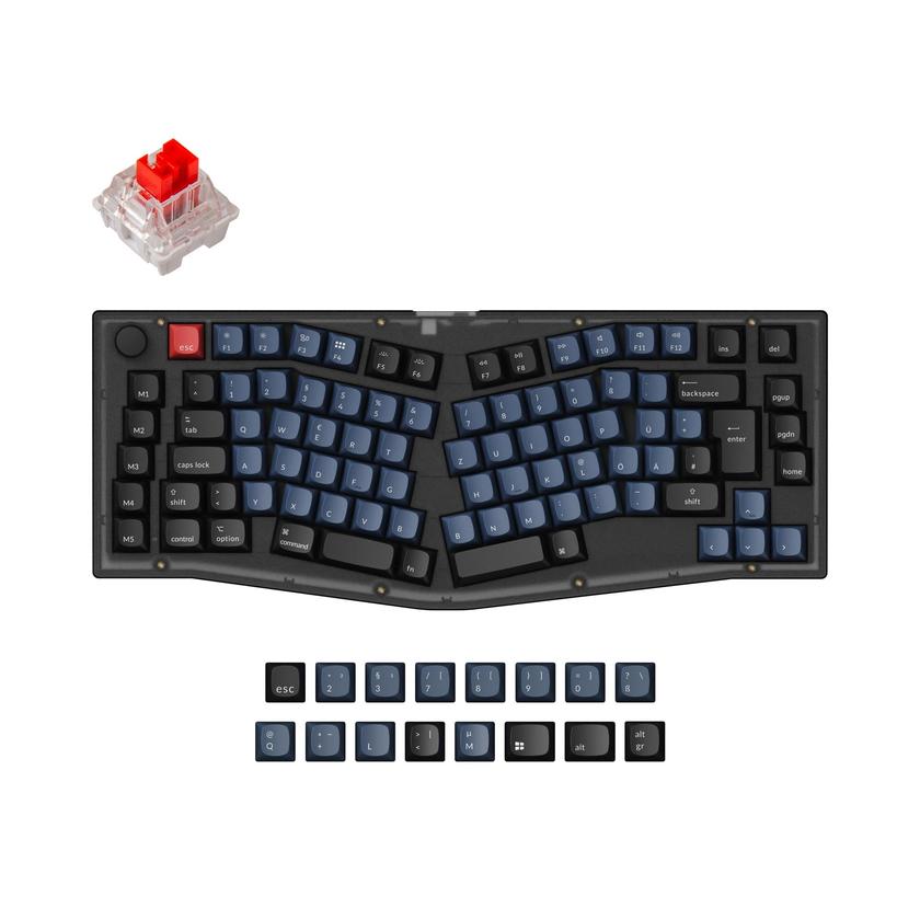 Keychron V10 (Alice Layout) QMK Custom Mechanical Keyboard ISO Layout Collection Same Day Delivery