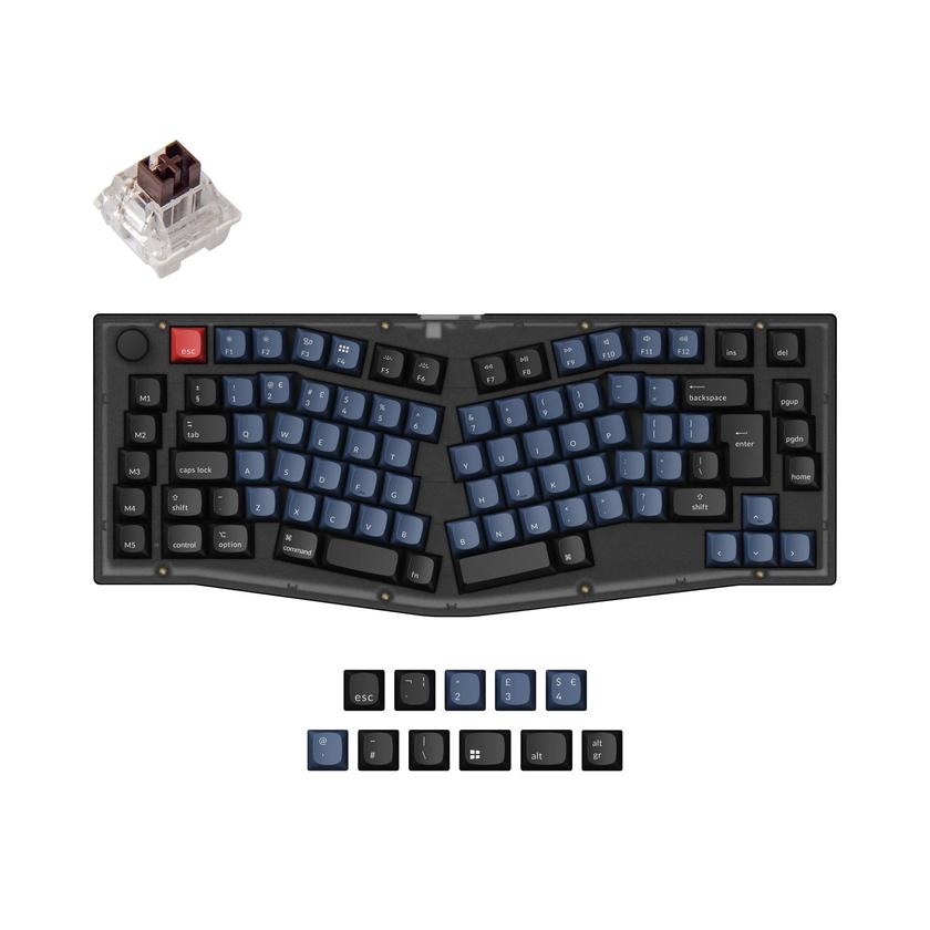 Keychron V10 (Alice Layout) QMK Custom Mechanical Keyboard ISO Layout Collection Same Day Delivery