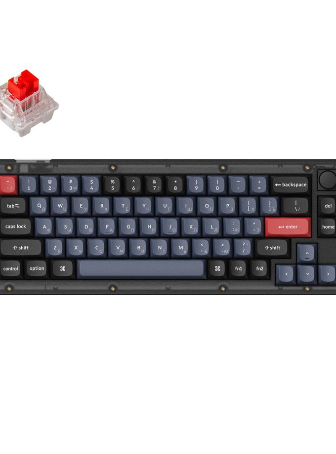 Keychron V2 QMK Custom Mechanical Keyboard Russian Layout Best Price