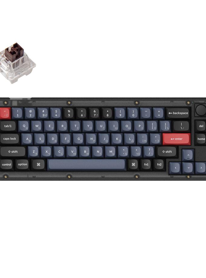 Keychron V2 QMK Custom Mechanical Keyboard Russian Layout Best Price