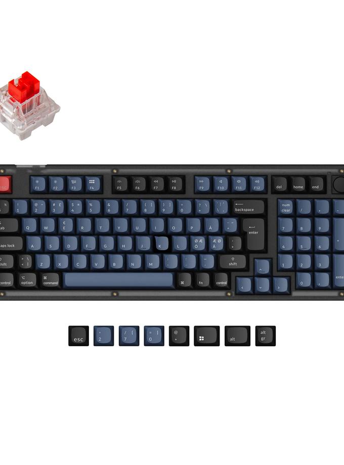 Keychron V5 QMK Custom Mechanical Keyboard ISO Layout Collection On Sale