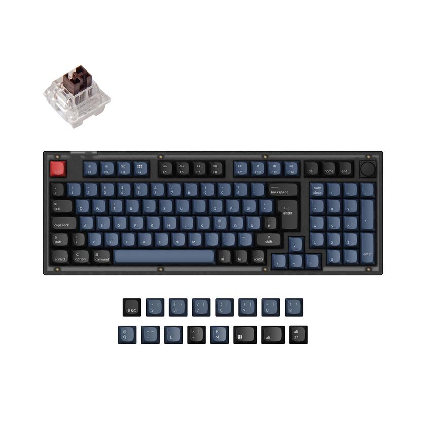 Keychron V5 QMK Custom Mechanical Keyboard ISO Layout Collection On Sale