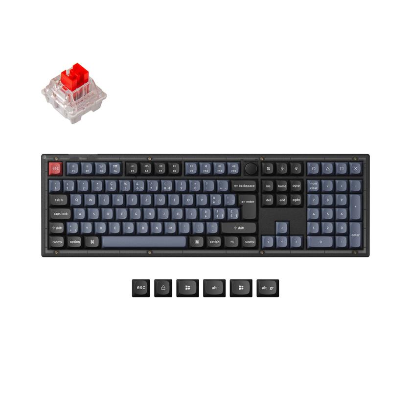 Keychron V6 QMK Custom Mechanical Keyboard ISO Layout Collection High Quality