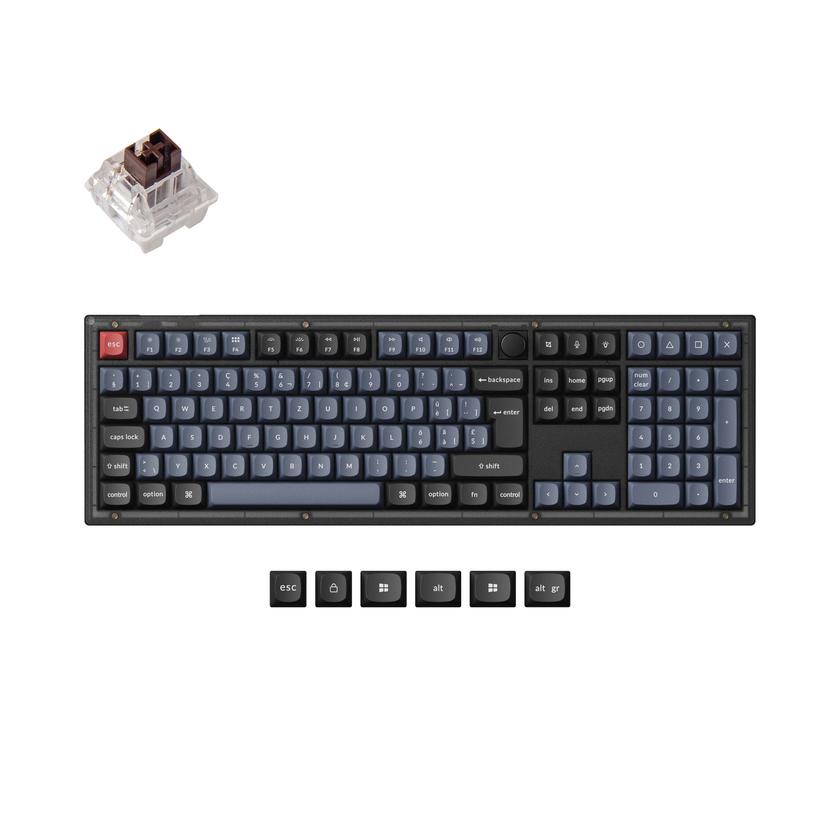 Keychron V6 QMK Custom Mechanical Keyboard ISO Layout Collection High Quality