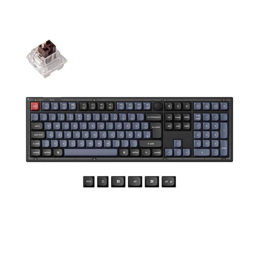 Keychron V6 QMK Custom Mechanical Keyboard ISO Layout Collection High Quality