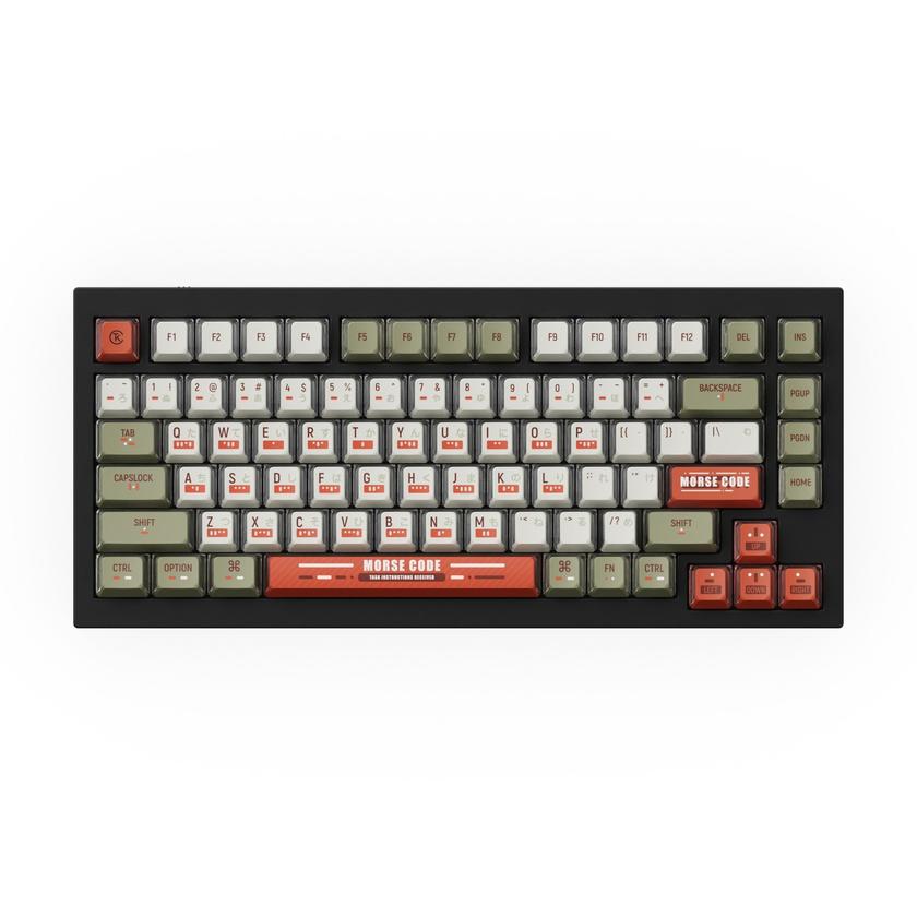 OEM Dye-Sub PBT Full Set Keycap Set - Morse Code On Sale