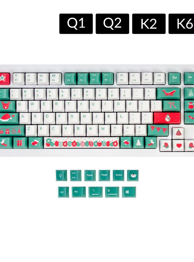 OEM Dye-Sub PBT Keycap Set - Christmas Tree New Arrival