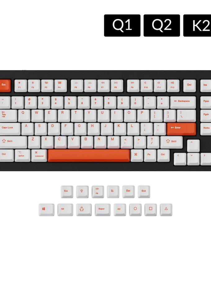 OEM Dye-Sub PBT Keycap Set - Orange Same Day Delivery