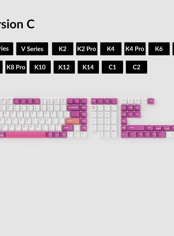 OEM Dye-Sub PBT Keycap Set - Unicorn Free shipping