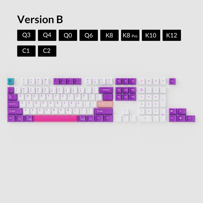 OEM Dye-Sub PBT Keycap Set - Unicorn Free shipping